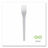 Eco-Products Plantware Compostable Cutlery, Fork, 6 in., White, 1000PK EP-S012-W